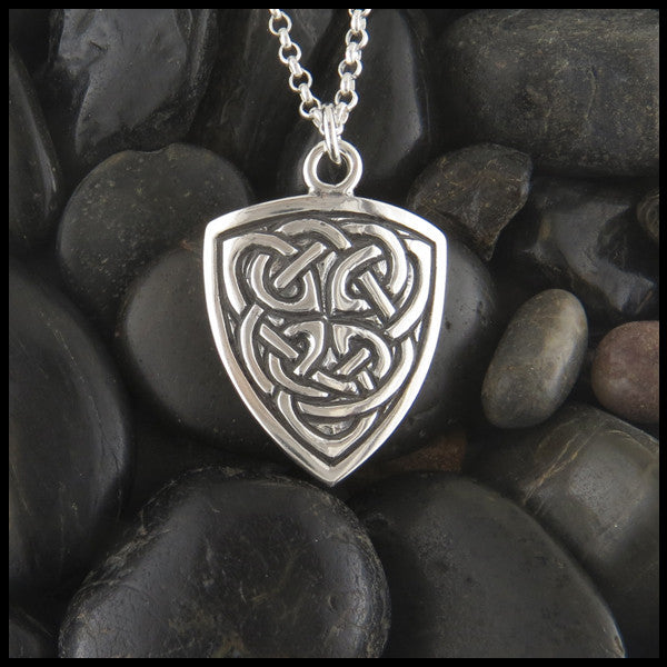 Celtic Shield necklace in Sterling Silver