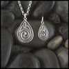 Teardrop Triquetra pendant in Sterling Silver