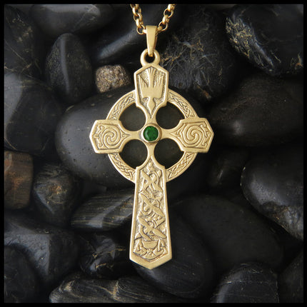 Celtic Trinity Cross Pendant in 14K Gold – Walker Metalsmiths
