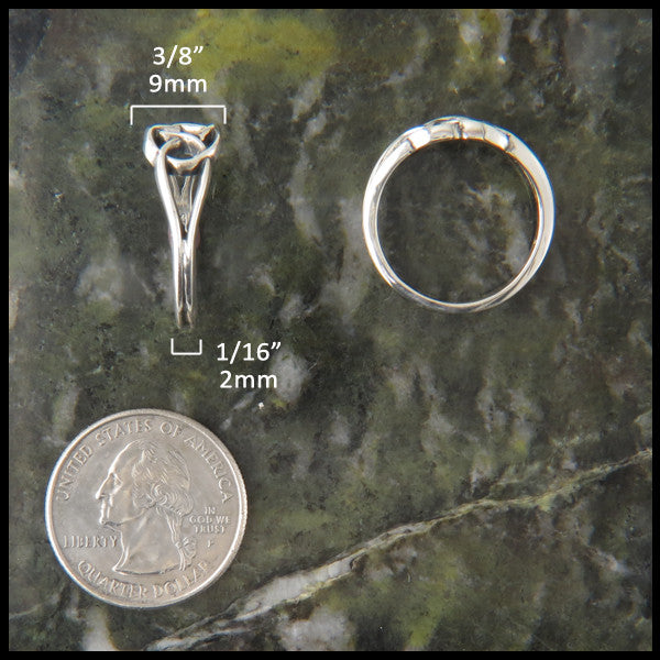 Josephine's Knot, Lover's Knot, Ring in Sterling Silver