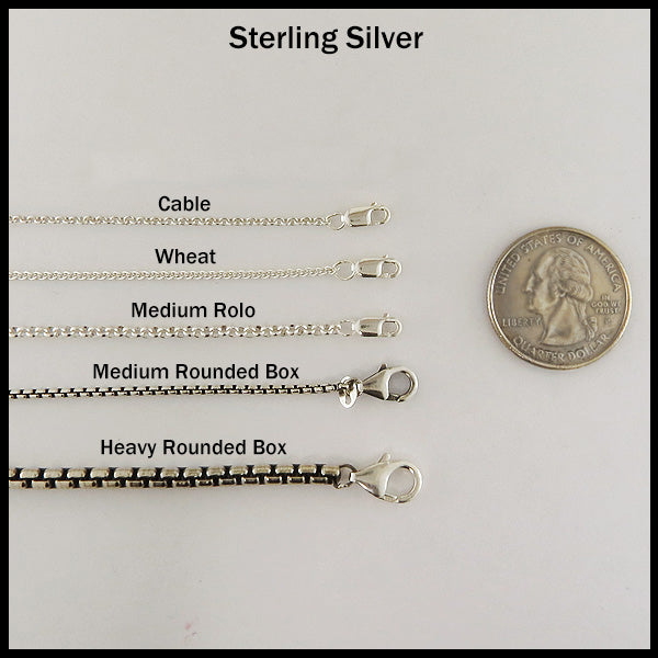 Sterling silver chain examples