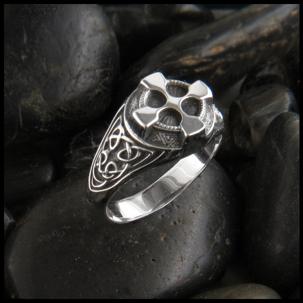 Ornate Celtic Cross Ring