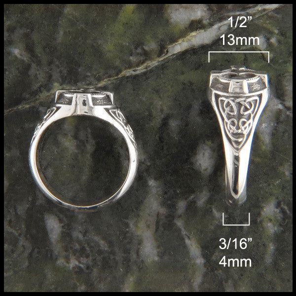 Celtic Cross Ring in Silver
