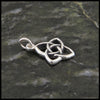 Celtic knot pendant and earring set in 14K Yellow, Rose, or White Gold