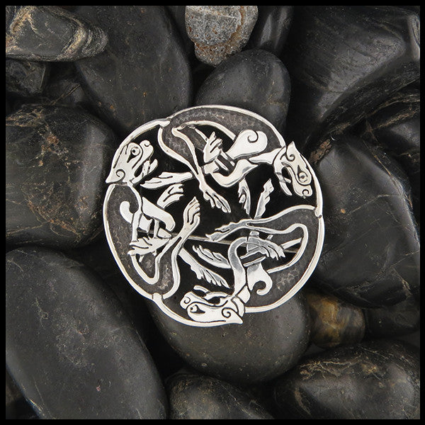 Zoomorphic brooch in Sterling Silver