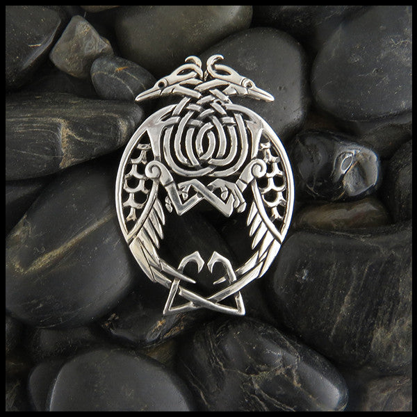 Heron Celtic Brooch Walker Metalsmiths