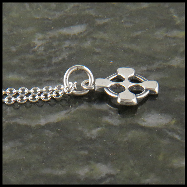 Celtic Sterling Silver Cross Pendant Equal Arm