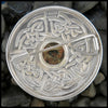 Celtic brooch in Sterling Silver with stones