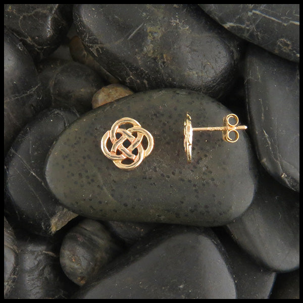 Josephine's knot Post earrings in Gold