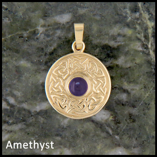 Wheel of life pendant with Amethyst