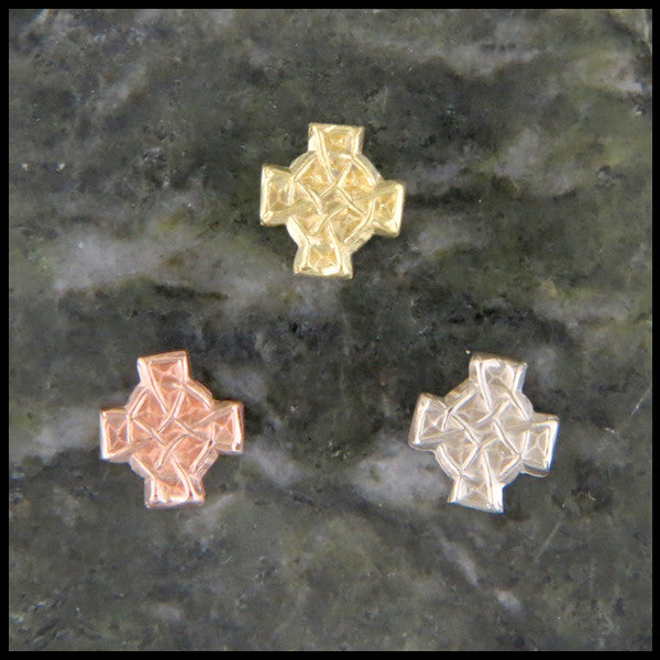 Celtic Chip Carved Post Earrings