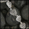 Maggie's Heart link bracelet in Sterling Silver or Gold