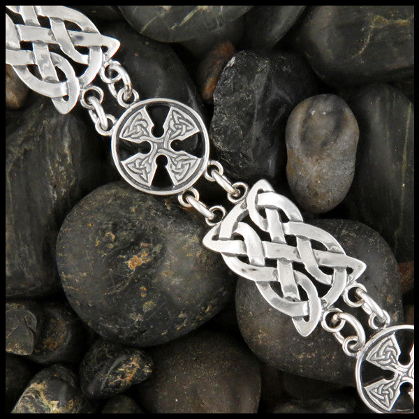 Alternating Celtic Knot link Bracelet
