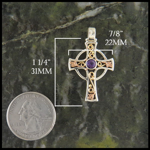 Custom Amethyst Celtic Cross