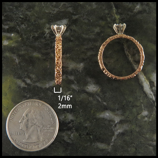 Celtic Trinity Knot Diamond Engagement Ring 