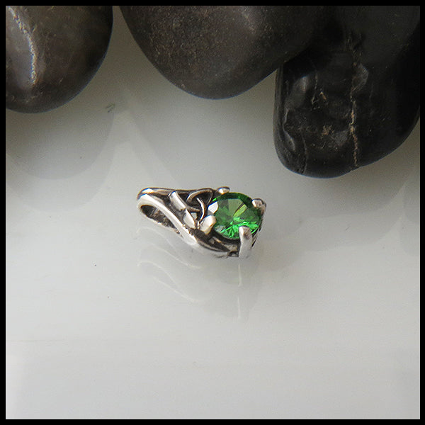 Celtic Birthstone Necklace in Sterling Silver