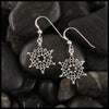 Celtic Snowflake Earrings in Sterling Silver