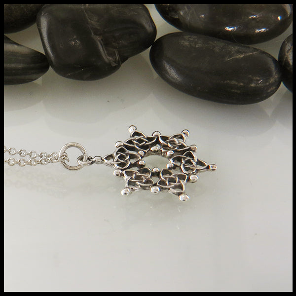 Celtic Snowflake Pendant in Sterling Silver