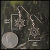 Earrings measure 13/16" by 5/8"