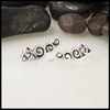 celtic trinity knot ear climbers in sterling silver