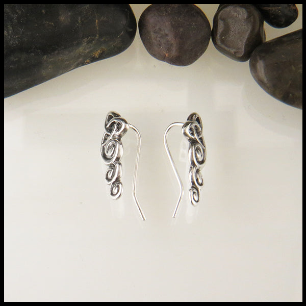 celtic trinity knot ear climbers