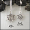 Large and Small Snowflake Pendant