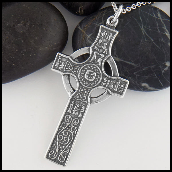 Detailed Celtic Cross in Sterling Silver