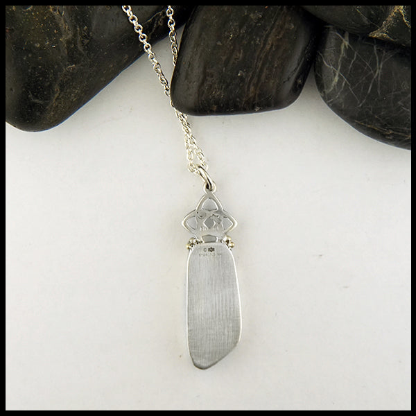 Rear view Queensland Boulder Opal Matrix Pendant