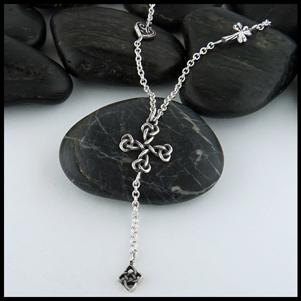 Celtic Equal Arm Celtic Cross Charm Necklace