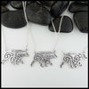 Overhead view Personalized Celtic Bear Pendants