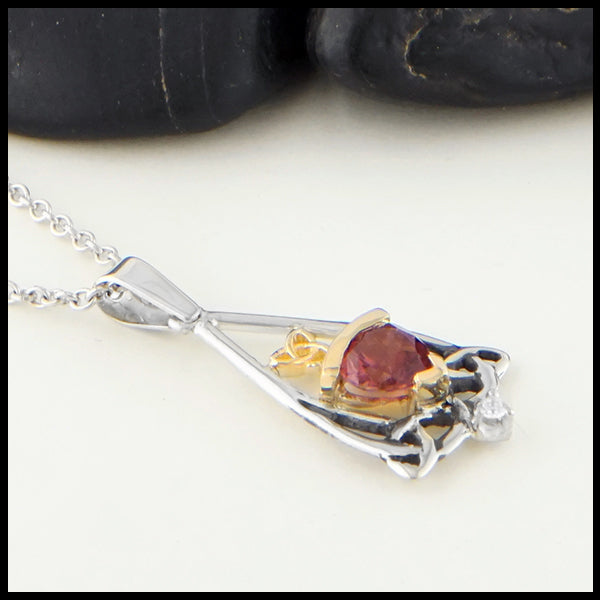 Pink Tourmaline Pendant