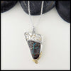Australian Boulder Opal Pendant on cable chain