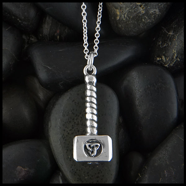 Bone Viking Mjolnir Thor's Hammer Pendant Tribal Norse Cord Necklace –  81stgeneration