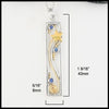 5/16 inch by 1 9/16 inches Ceylon Sapphire Shooting Star Pendant