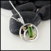 Profile view Tourmaline Baguette Pendant 
