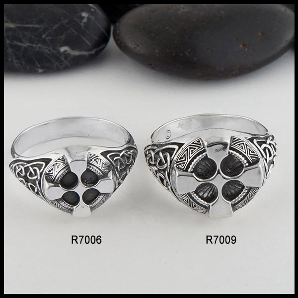 Comparison of two sizes of cross ring