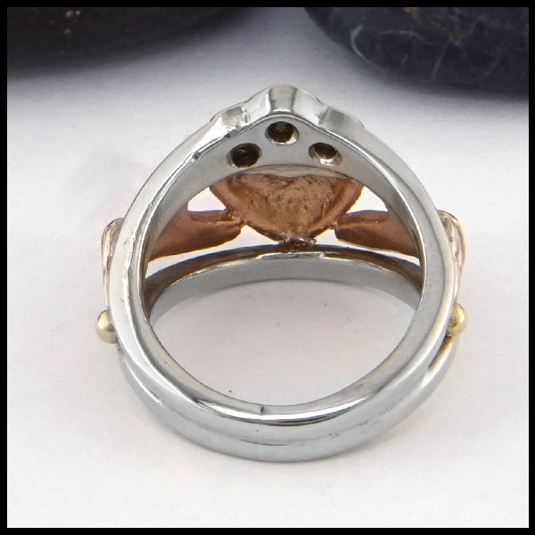 rear claddagh ring