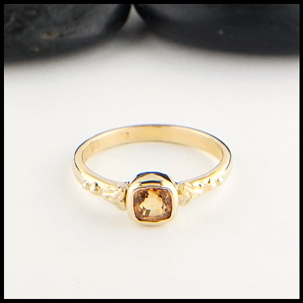Yellow Sapphire Ring in Gold