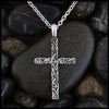 Trinity Scroll Cross in Sterling Silver