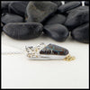 Profile view Australian Boulder Opal Pendant