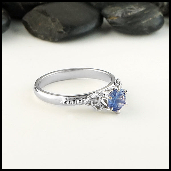 trinity knot engagement ring