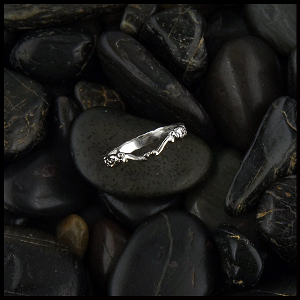 Trinity Scroll wedding band 