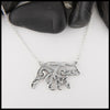Engraved Celtic Bear pendant