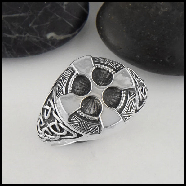 Grand Ornate Cross Ring