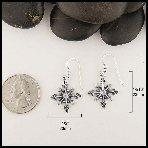 size of earrings 14/16" 23mm length and 1/2" 20mm width 