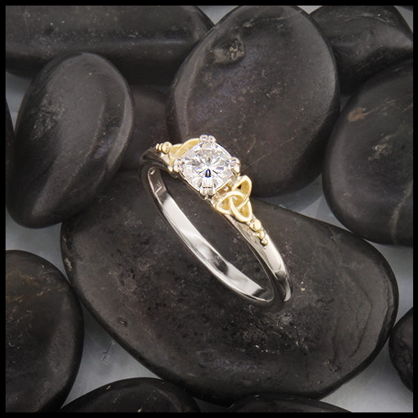 Cushion Cut Moissanite Ring 