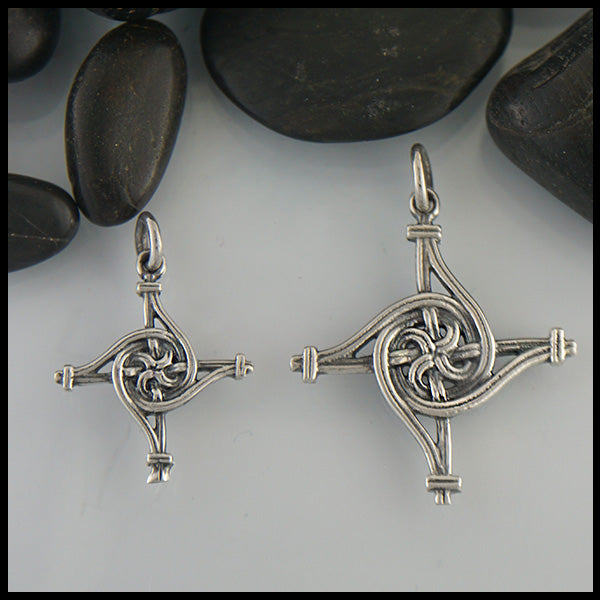 St. Brigid Cross necklace in Silver