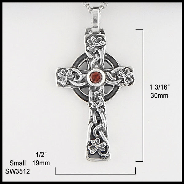 Small Celtic Shamrock cross SW 3512 1/2" by 1 3/16" 
