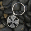 Medallion cross key ring