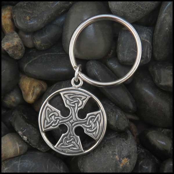 Medallion cross key ring